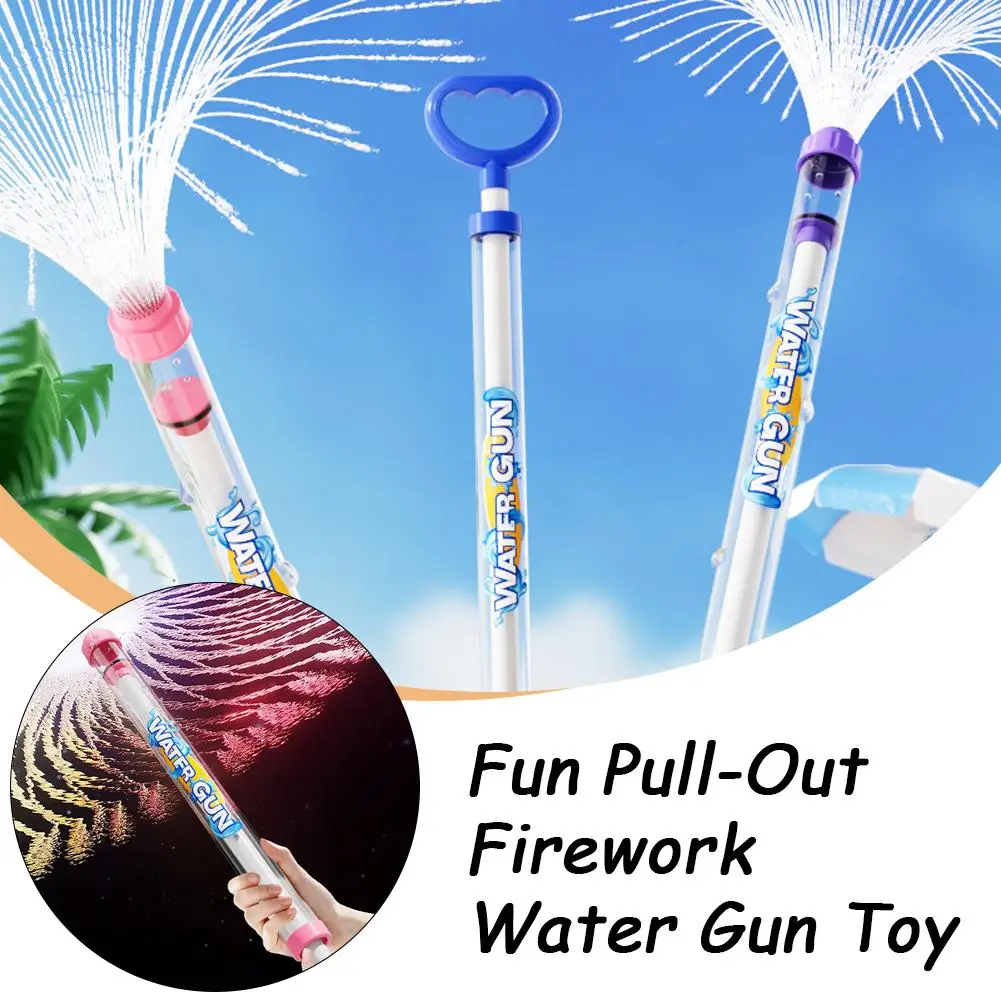 Large Water Gun Toy for Summer Outdoor Swimming Pool Beach Party Games Powerful Pull-out Type Spray Blaster Kids Gift