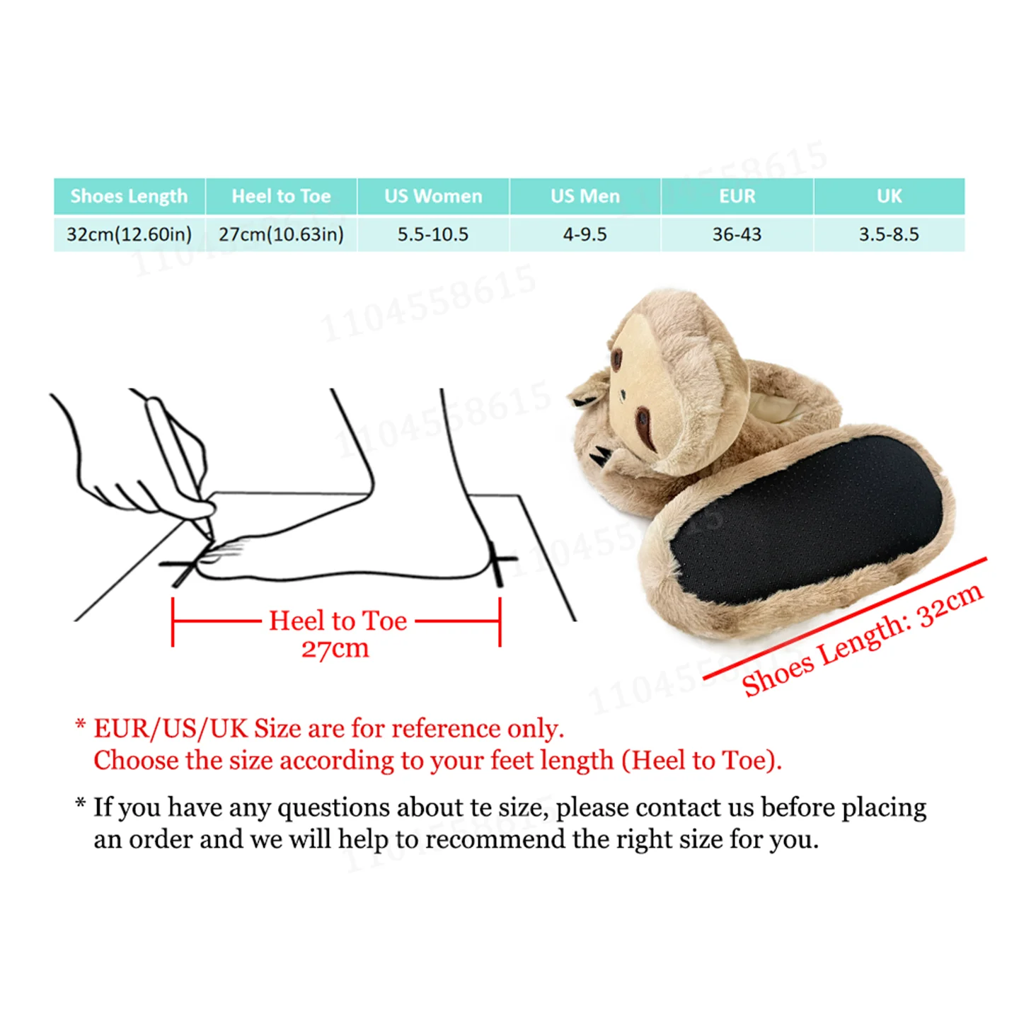 YanQing Sloth Plush Slippers Cartoon Animals Stuffed Shoes Cute Women Men Indoor House Fuzzy Slipper Birthday Christmas Gifts
