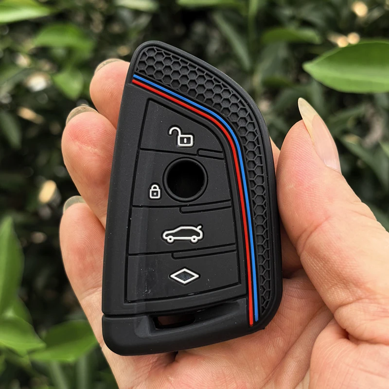Silicone Remote Car Key Case Shell for BMW X1 X3 X4 X5 X6 Series 1 2 3 5 7 G20 G02 G05 G31 G23 F34 F15 F40 IX3 Accessories Cover view 5