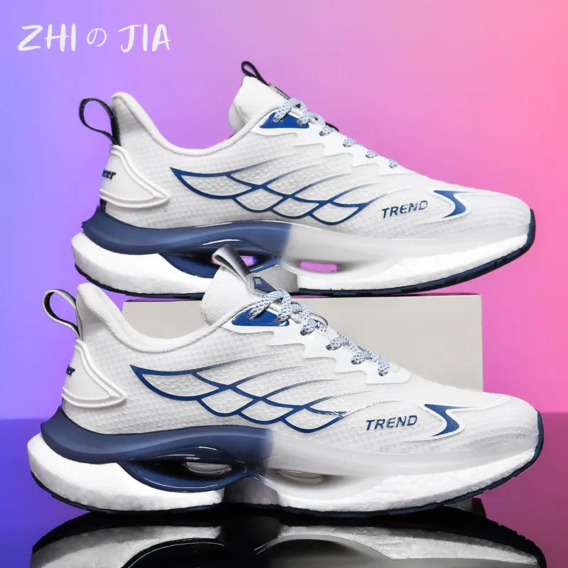 New Men's Casual Fashion Sneaker Summer Mesh Breathable Night Glow Shoes Youth Outdoor Walking Running Fitness Footwear 36-45