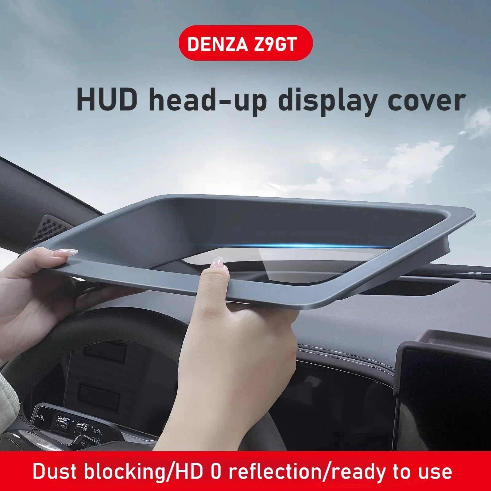 

For DENZA Z9GT 2024 2025 Car Dashboard Head Up Display Protective Cover HD Tempered Glass Anti Reflect HUD Protector Accessories