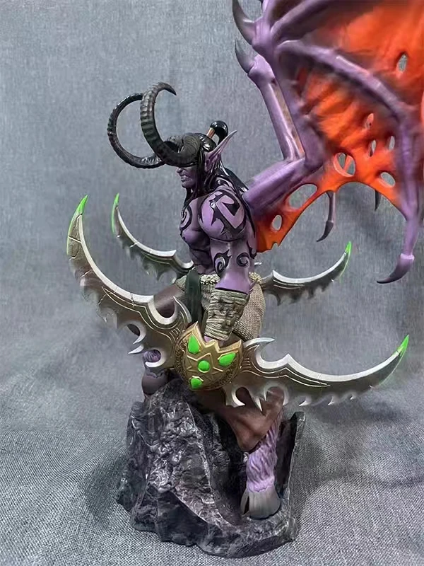 Original DOTA Game Character Sculpture Illidan Stormrage Action Figurals Anime Statue Figures Cartoon Collectible Model Toy Gift