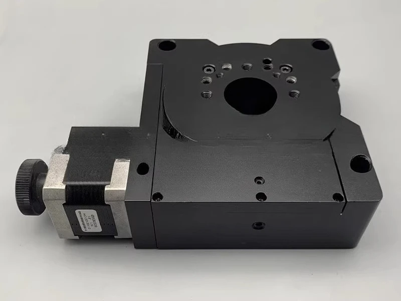 Precision electric rotating table, hollow R-axis 360 ° indexing table, table surface 100mm