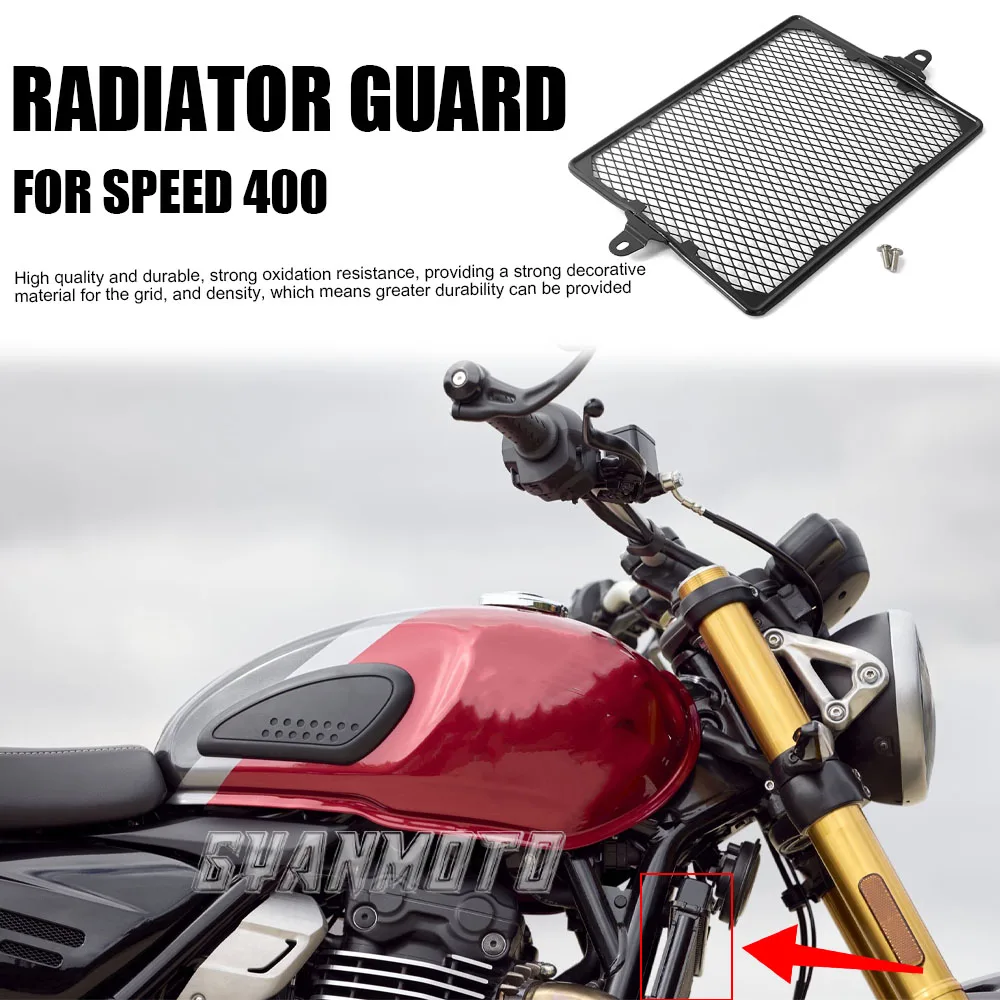 For Speed 400 SPEED 400 Speed400 2024 2025 New Motorcycle Accessories Radiator Guard Grille Oil Cooler Cover Protector