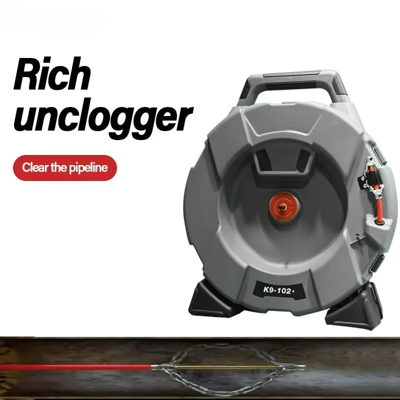 

Профессиональный гибкий прочистной инструмент K9-12 2026 года, 1/4 дюйма, для труб от стены до стены, компактный очиститель для труб диаметром до 2 дюймов.