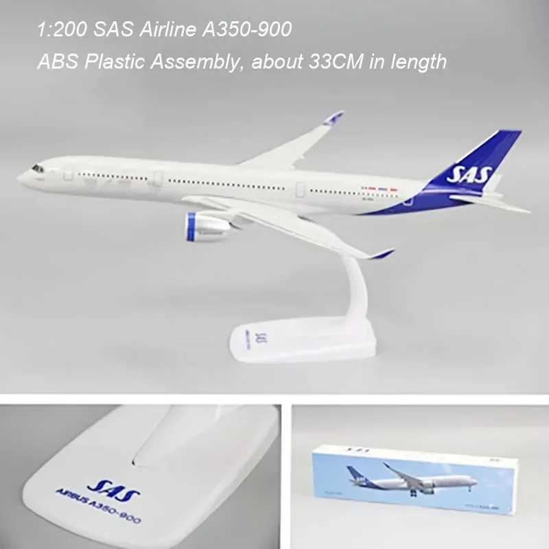 1/200 Scale A350 A350-900 SAS Airline Aircraft Plastic ABS