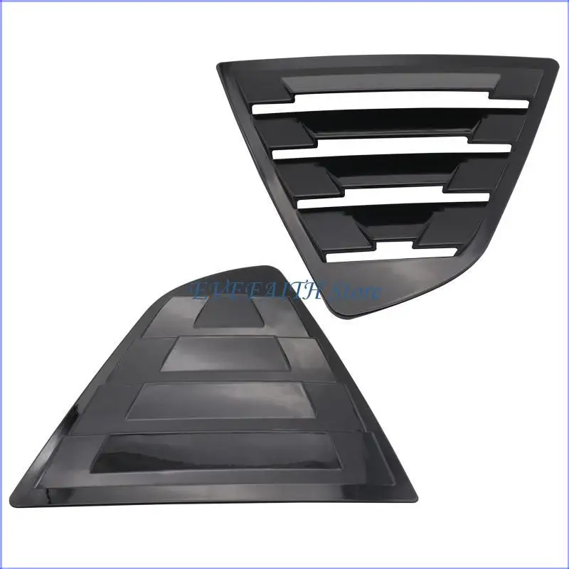 

124B Rear Side Window Louvers Air Vent for Sun Shade Shutter Panel Cover Auto Exterior Decoration Trim for 2018-2