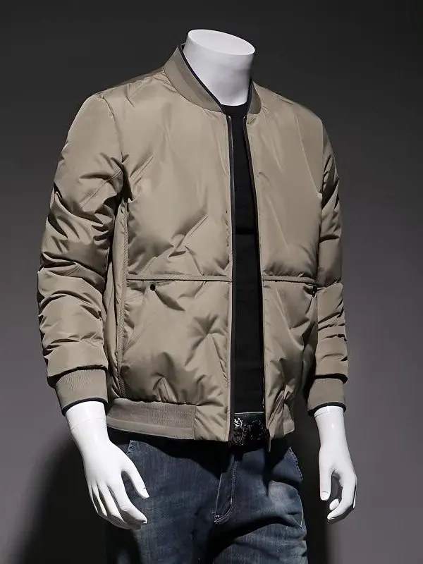 

Men's Retro Thiened Cotton Jaet Autumn Winter Warm Casual Collar Slim Fit Cold Proof Large Size Outerwear Trendy