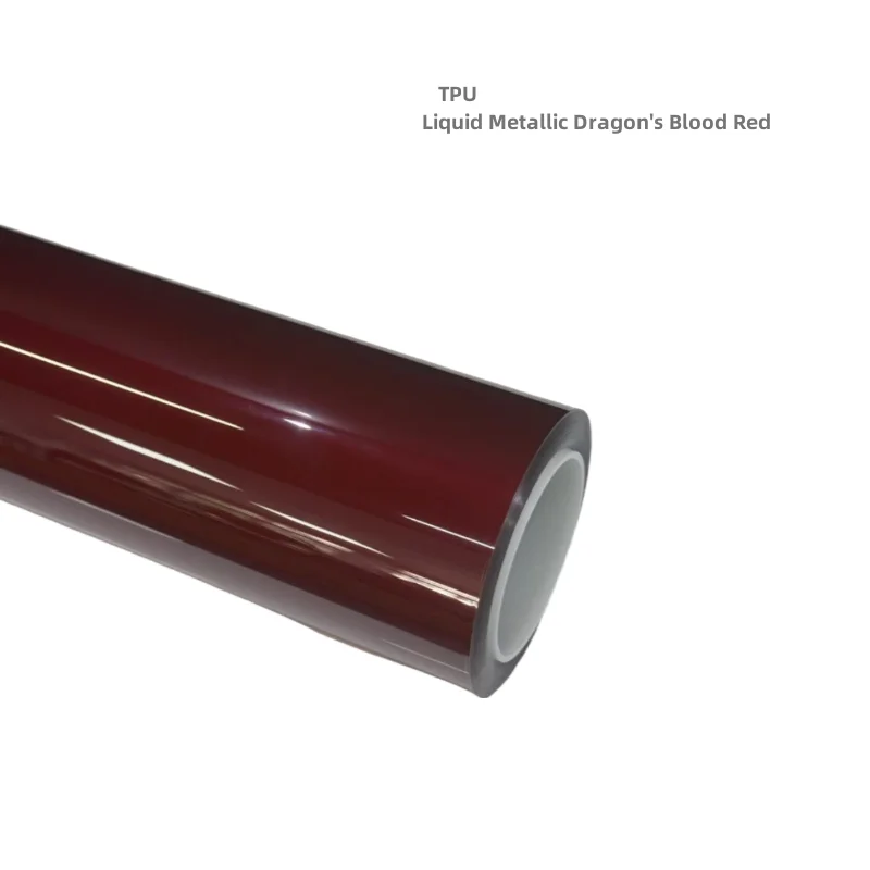

Color PPF luster metallic dragon blood red TPUPPF film paint protective film coating anti-yellowing self-healing heat repair
