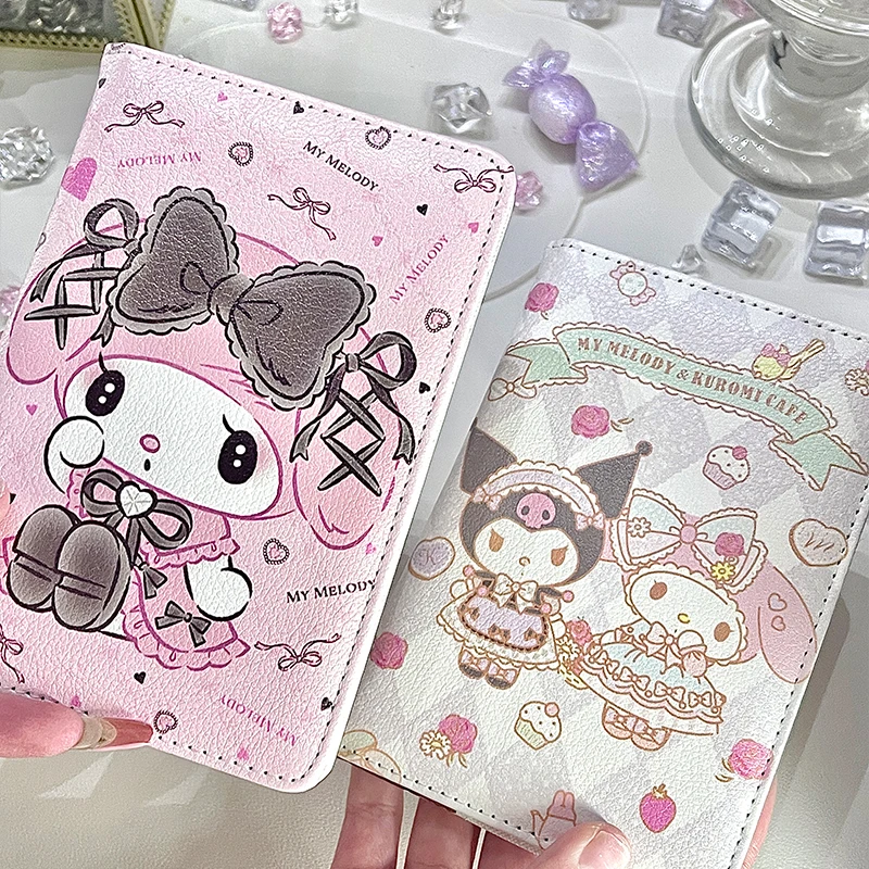 Melody my melody Sanrio cartoon kuromi overseas passport card holder female protective cover document storage bag travel