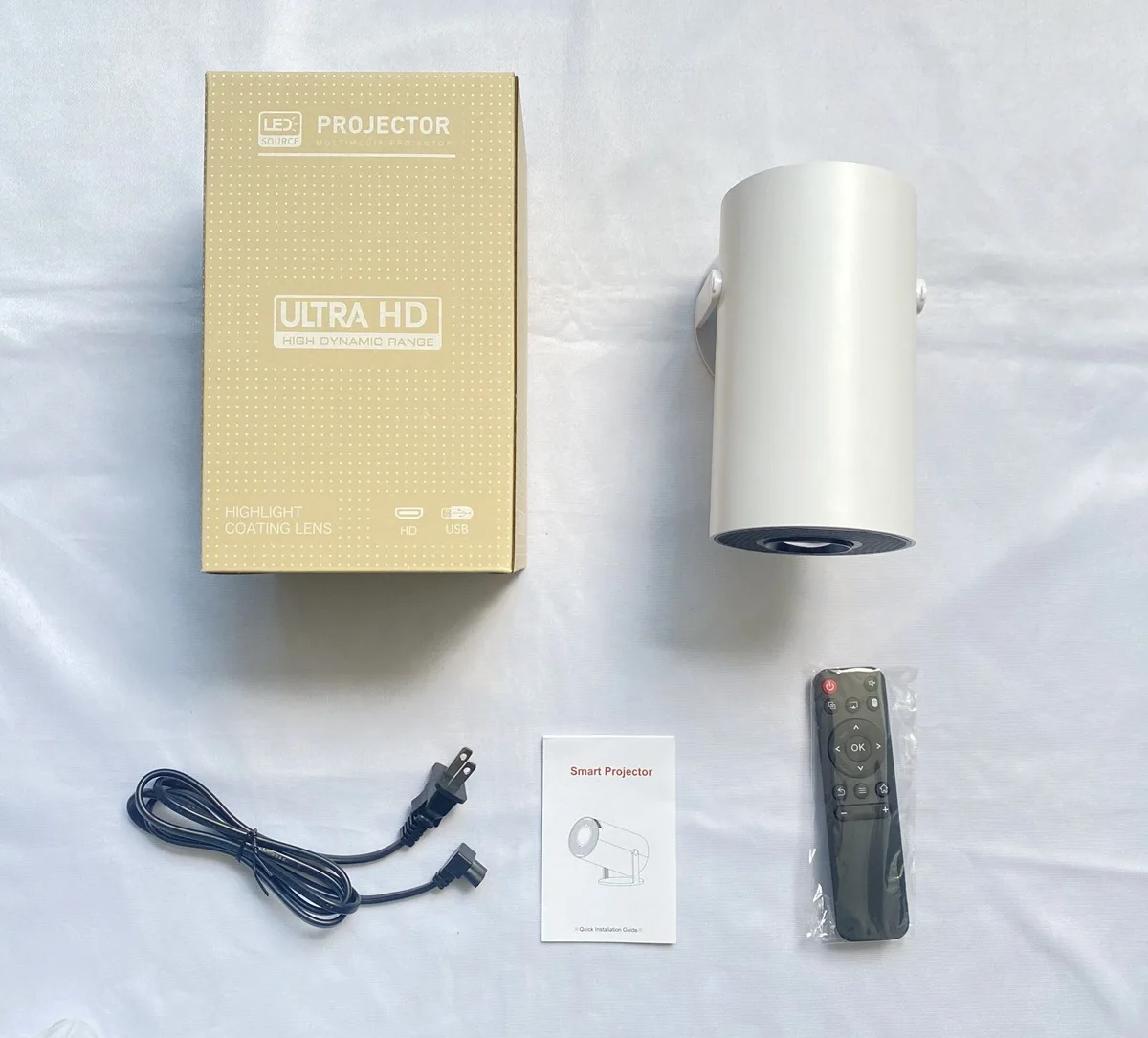 Mini Ekran Projekcyjny Nowy Smart Android 11 Kino Domowe Hy300 Projektor Przenośny Auto HD Proyector Mini Projektor