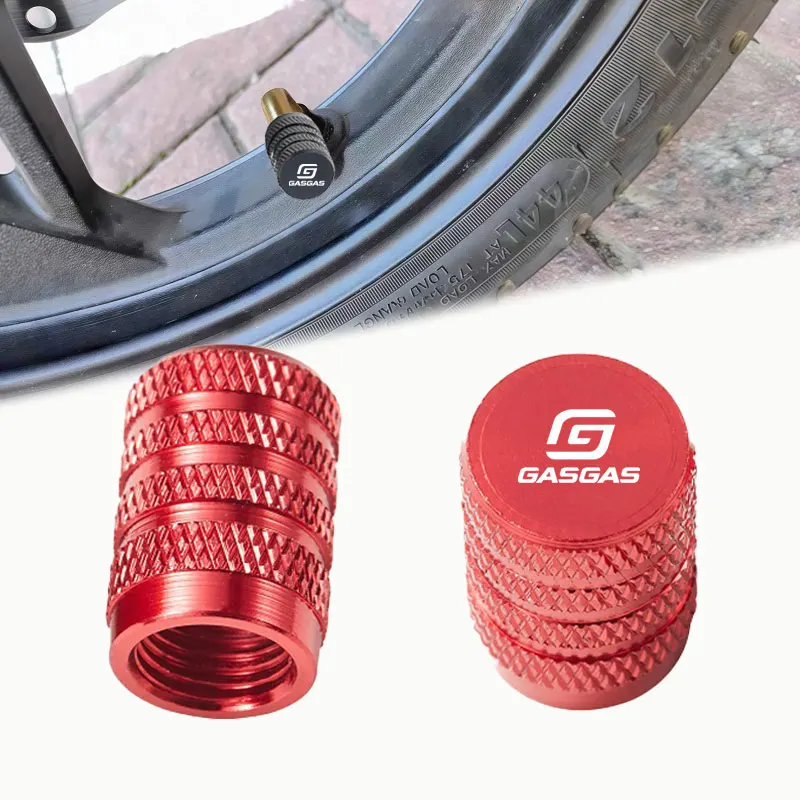 دراجة نارية CNC الألومنيوم الإطارات صمام منفذ الهواء الجذعية غطاء قبعات ل GasGas الغاز الغاز EC 50 125 200 250 300 450 515 EC50 1997 - 2025