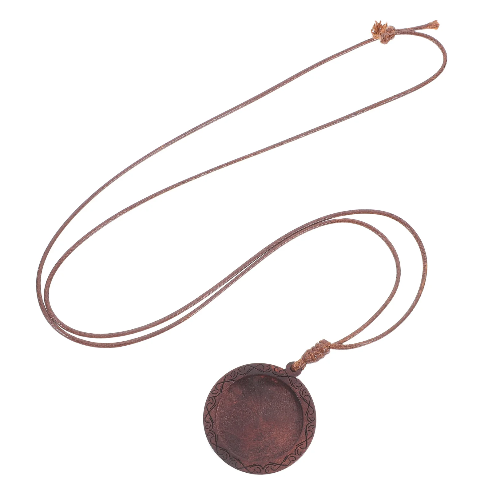 

5pcs Wooden Pendant Trays Vintage Style Diy Craft Bezels For Jewelry Making Necklace Bracelet Resin Art Decoration Pendant