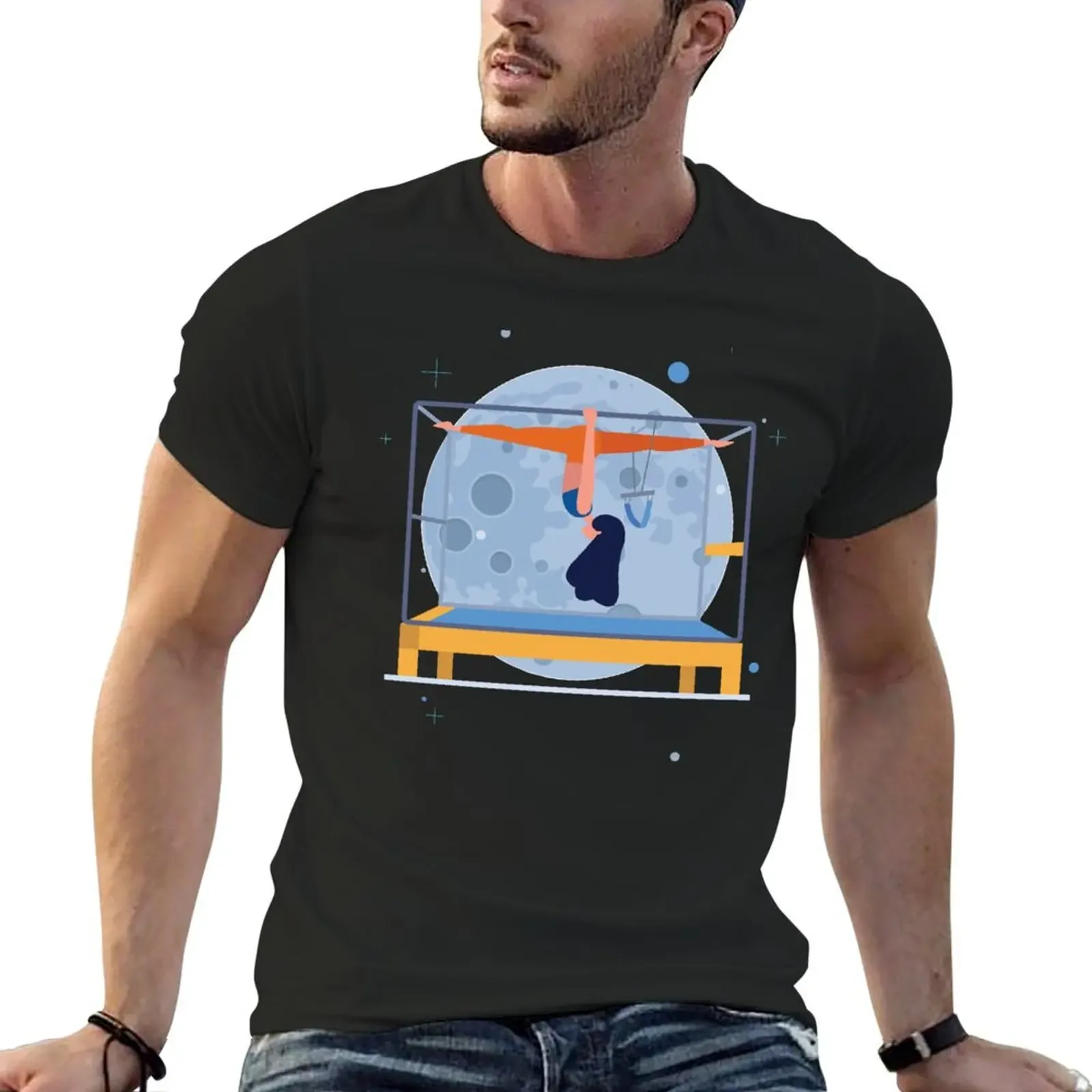 

Pilates Over the Moon T-Shirt plain graphic tee shirt boys animal print custom shirt men clothings