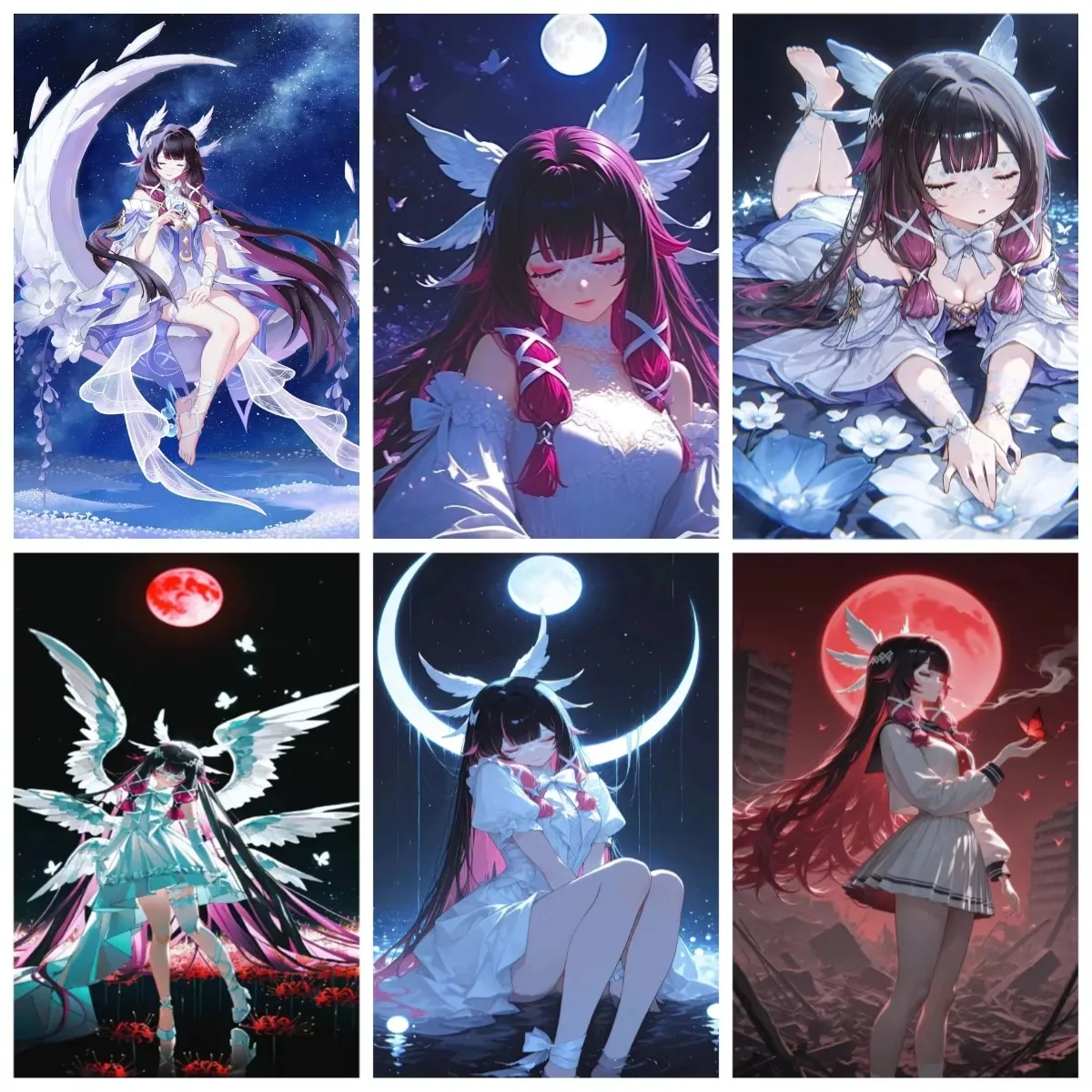 Genshin Impact Columbina 500/1000/1200/2000PCS Jigsaw Puzzle Game Character Pattern Home Wall Decor Collectible Gift