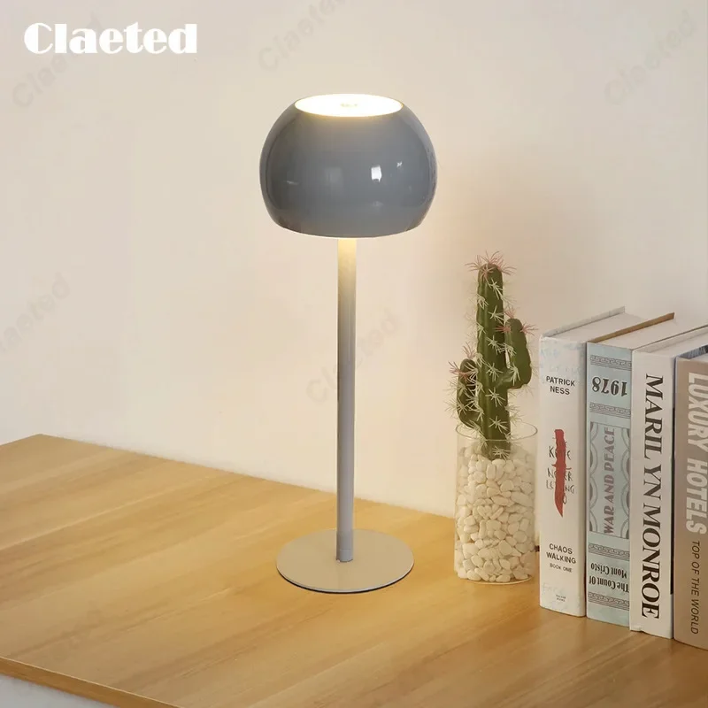 Wine Head Mushroom Metal High Foot Table Lamp Bar Restaurant Desktop Atmosphere Table Lamp Bedhead Home Decoration Night Lamp