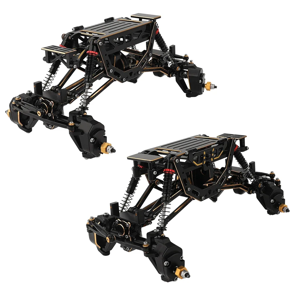 Upgraded Aluminum or Brass Empty Chassis Frame For 1/24 Axial SCX24 C10 90081 AX24 AXI00002 AXI00005 AXI00006 Metal Parts