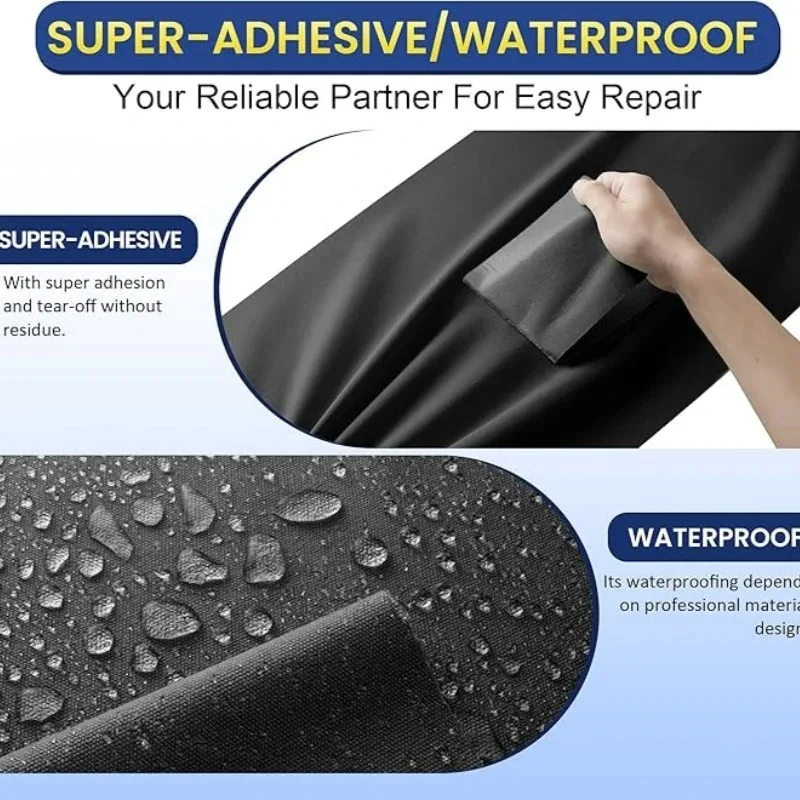 Self Adhesive Nylon Fabric Repair Tape Jacket Repair Patch Waterproof Outdoor Gear Patch Kit for Tent