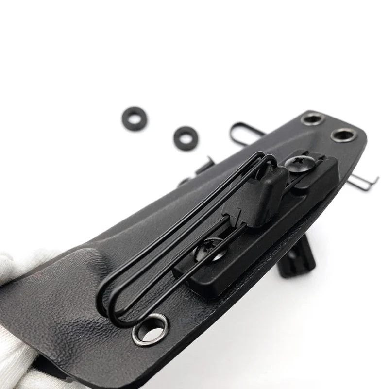 CNC Stainless Steel Nylon Material Holsters Knife KYDEX Sheath Scabbard DIY Making Parts AP Clip Universal Belt Clamp With Screw