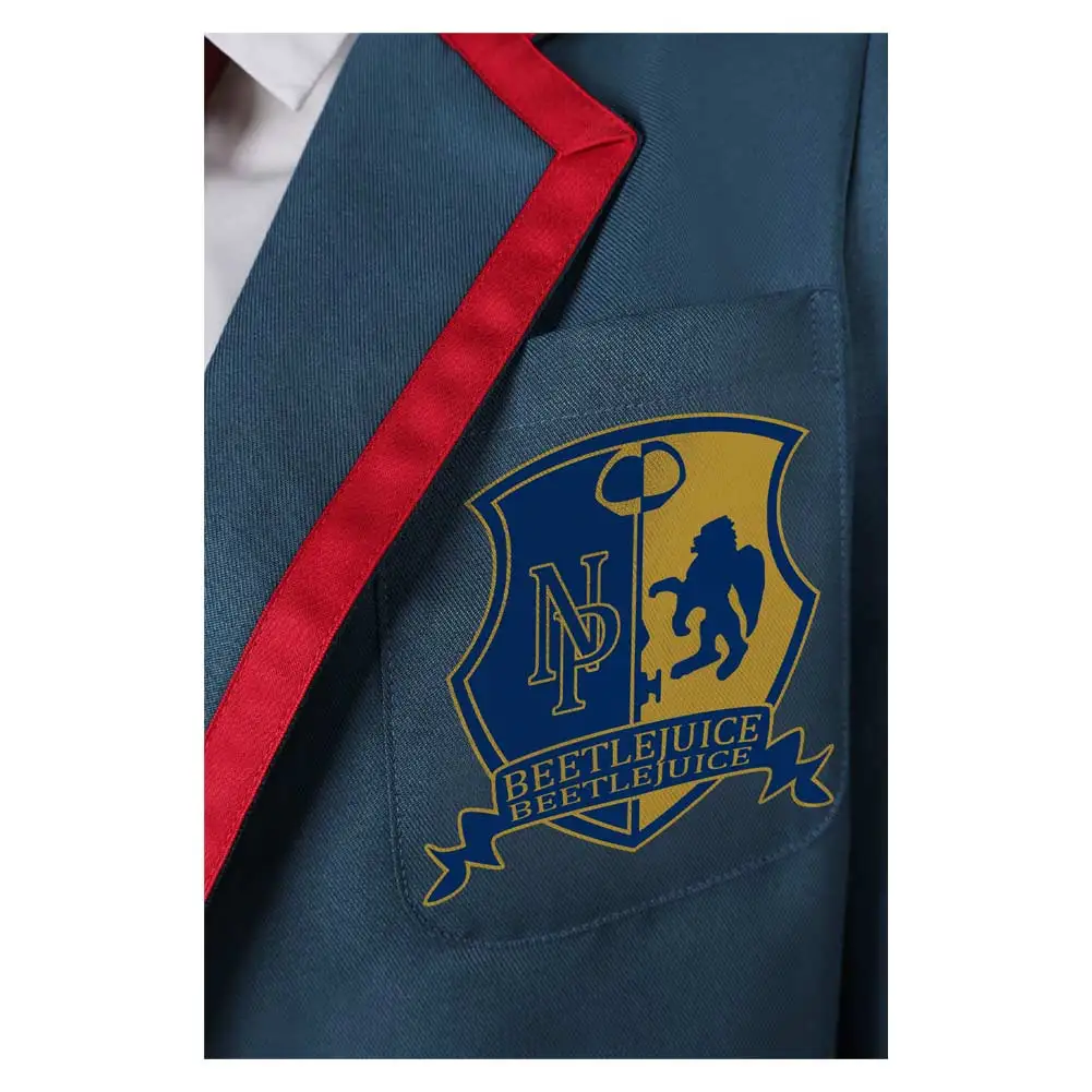 فيلم الحشرات السائل أستريد ديتز تأثيري زي مدرسي مجموعة سترة خضراء تنورة وتتسابق قميص أبيض التعادل النساء حفلة الهالوين