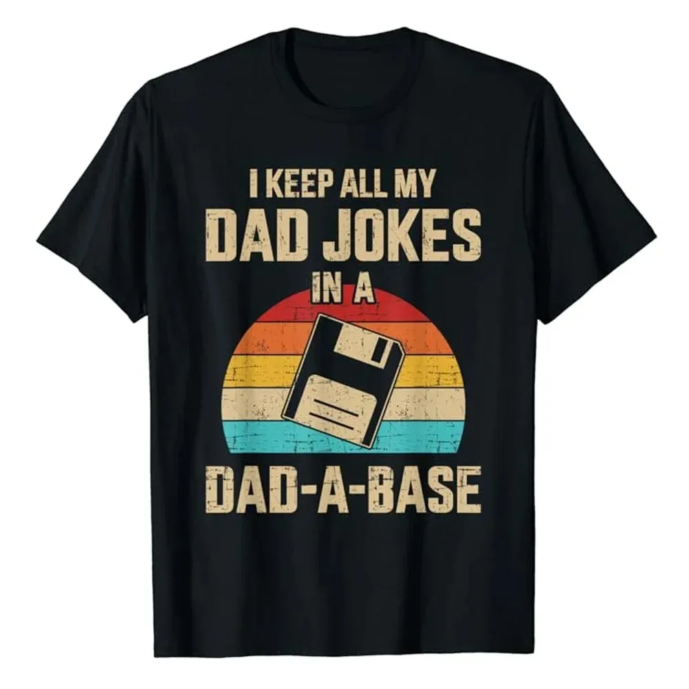 

New Arrival Mens Clothes Tee Shirt Homme Graphic T-Shirts Men Tshirt for Men Ropa Hombre Funny Dad Jokes in Dad a Base 70201