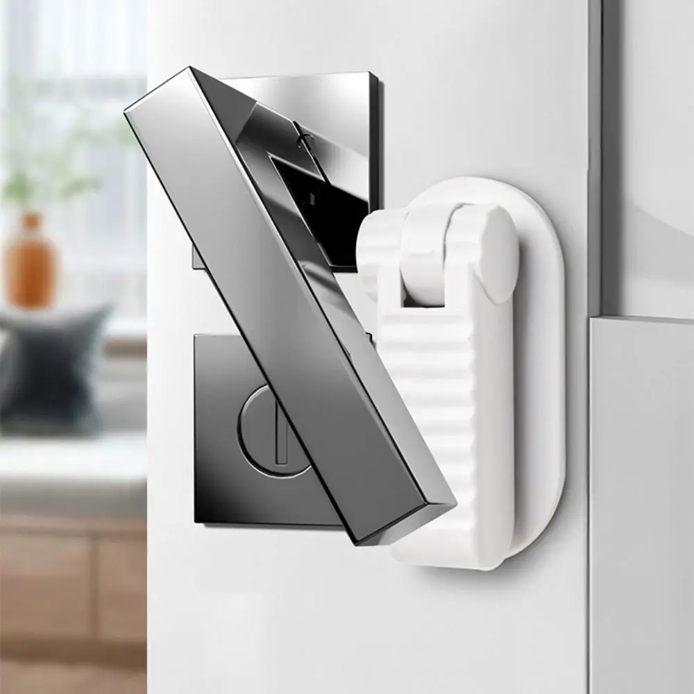 معدات الحماية أقفال سلامة الطفل أقفال مقبض الباب البلاستيكية ذاتية اللصق لا ثقب حامي أمان الأطفال متعدد الأغراض