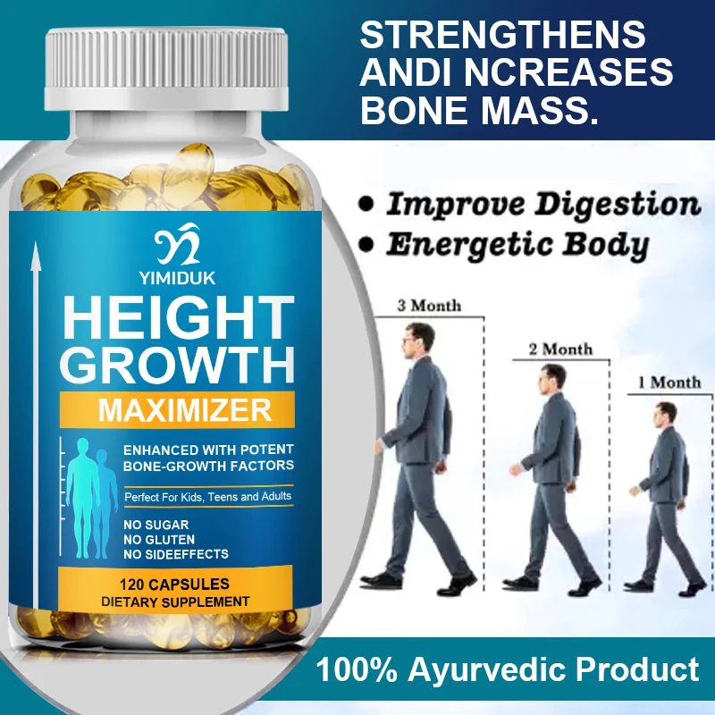 Yimiduk Lysine, Arginine, Glutamine and Glycine Supplement - Height Growth - Natural Bone Growth, Improved Physical Performance