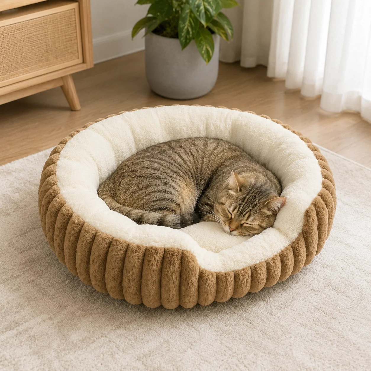 Ultra-Cozy Calming Pet Bed 4
