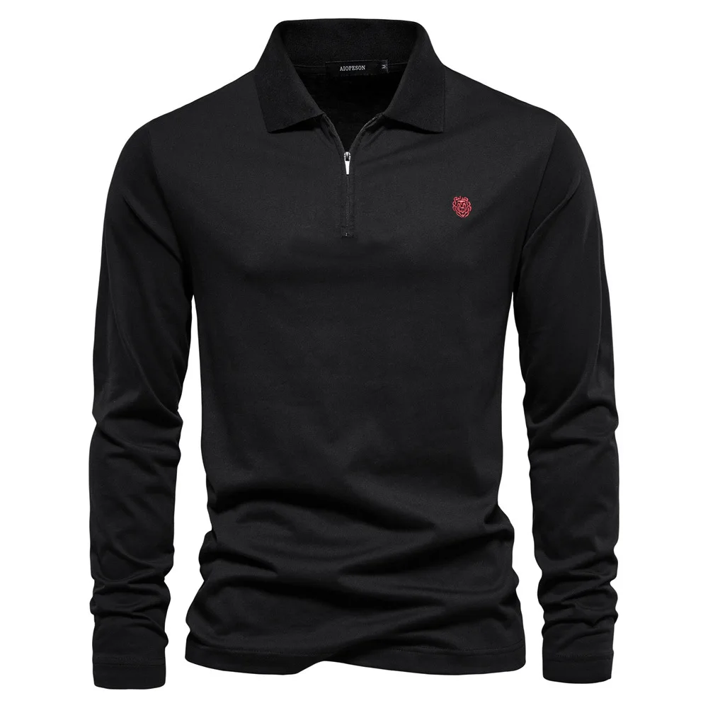 Men Polo Shirts Fashion Business Casual Style Long Sleeve Men Polos 2024 Spring Autumn High Quality Brand Cotton Men‘s Blouse