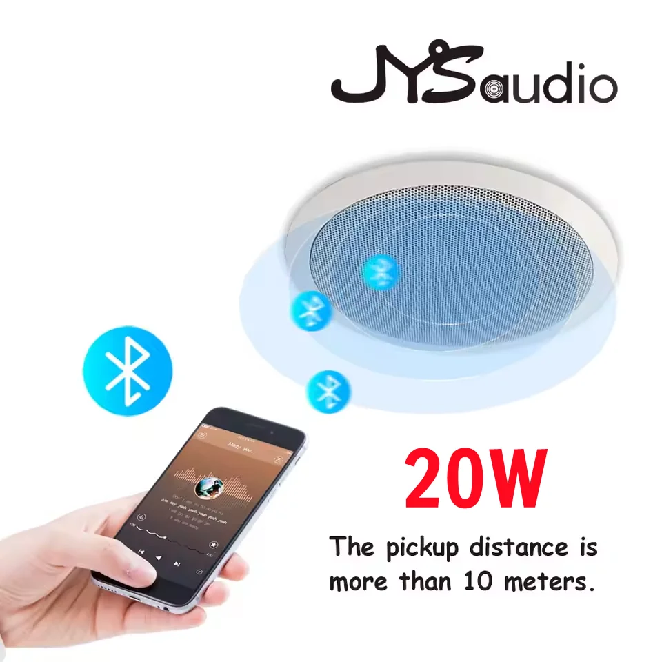 

Bluetooth-compatible Ceiling Speaker 5.25 Inch In-wall Roof Loudspeaker House PA System 20W Indoor Home Audio Center Theater Sys