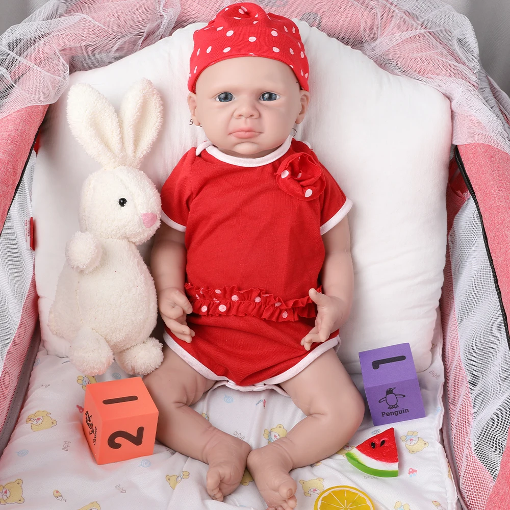 

Кукла-реборн IVITA WG1524, 20 дюймов, 3,89 кг, полностью силиконовая, реалистичная, для девочек, с открытыми глазами, мягкая, детская игрушка, подарок