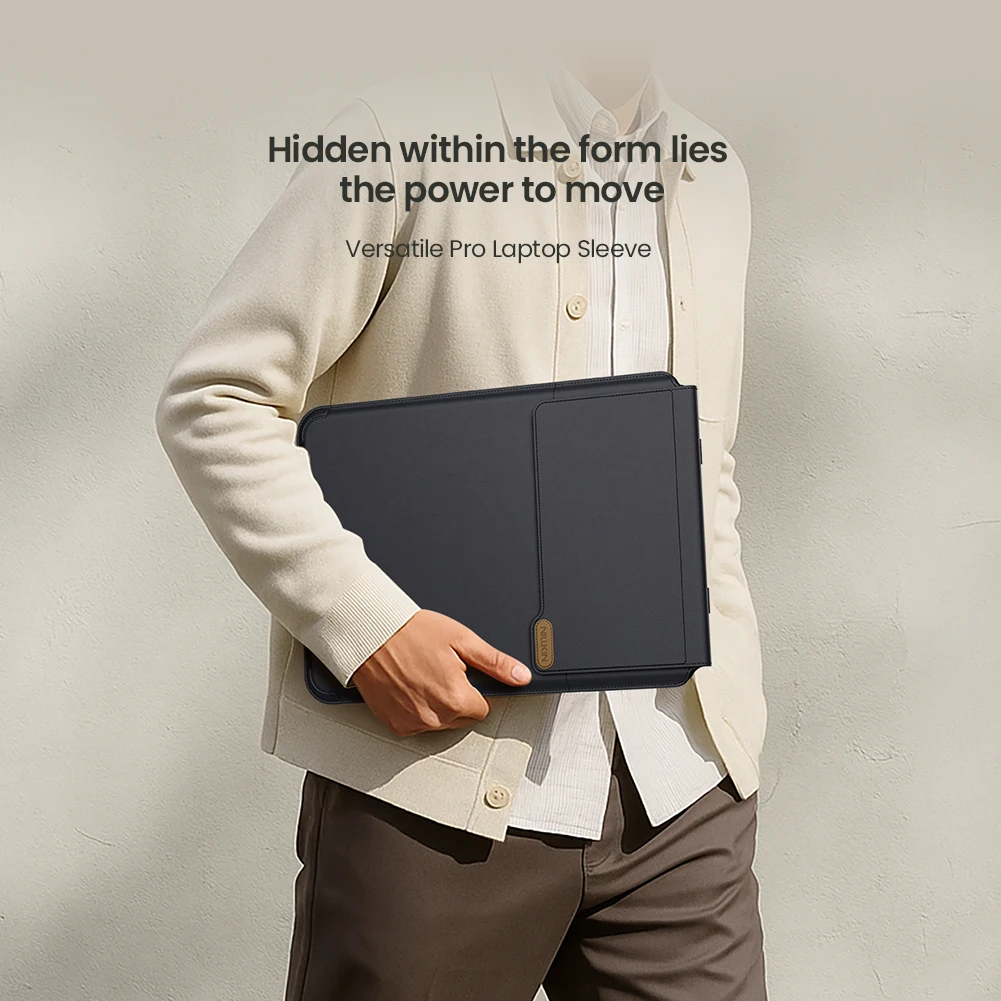 Nillkin Vegan Leather Versatile Pro Laptop Sleeve For Macbook Pro13 14 15 16 inch Adjustable Stand Mouse Pad Business Laptop Bag