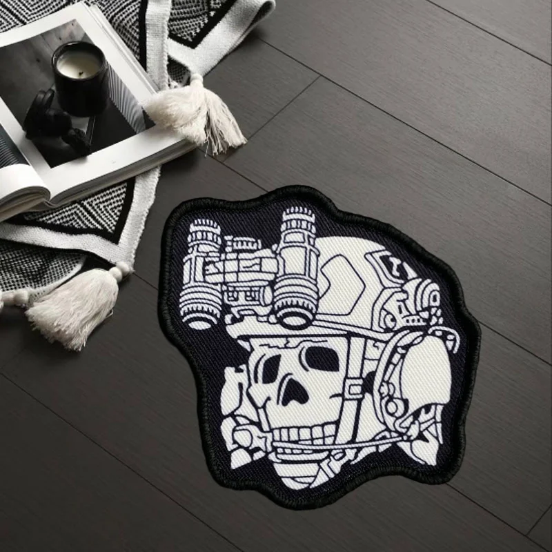 

Skull Tactical Patch Operator Military Morale Badge Print Hook and Loop Backpack Clothing Decorative Sticker Armband