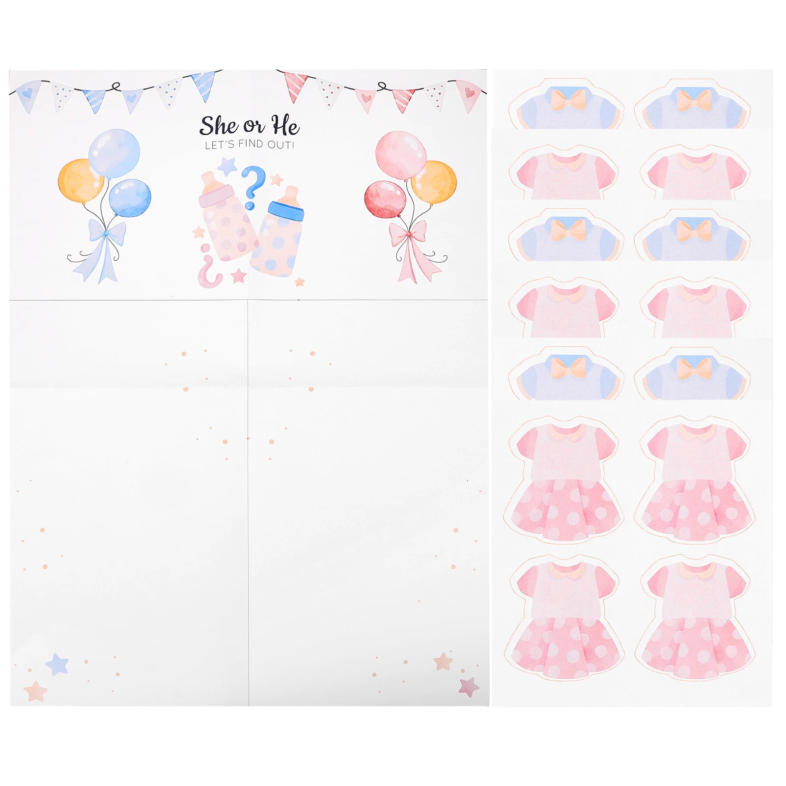 

Игровая карта с определением пола 1, постер 18, мальчик 18, девочка, набор украшений из мелованной бумаги, игры для вечеринок, предсказания детского душа, мультфильм