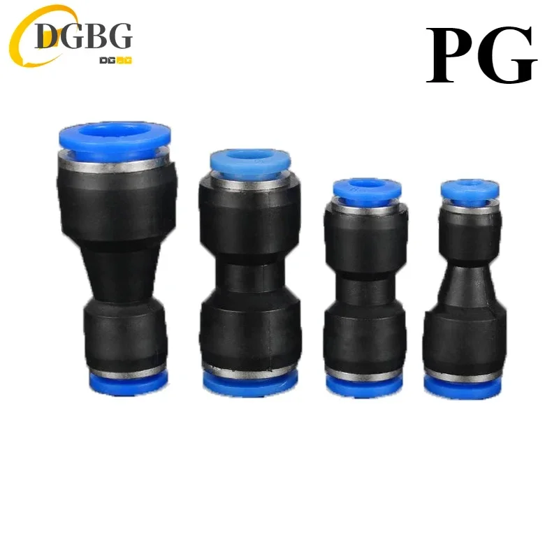 PU Pneumatic Fittings Plastic Connector PG 4mm 6mm 8mm 10/12/14mm 16mmAir water Hose Tube Push in Straight Gas Quick Connectors