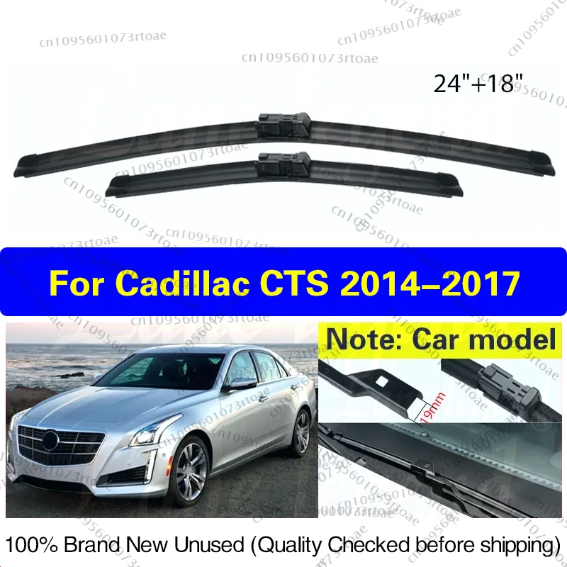 

For Cadillac CTS 2014 2015 2016 2017 Car Windshield Wiper Blades Auto Front Windscreen Car Rain Brush Car Accessories 24"+18"