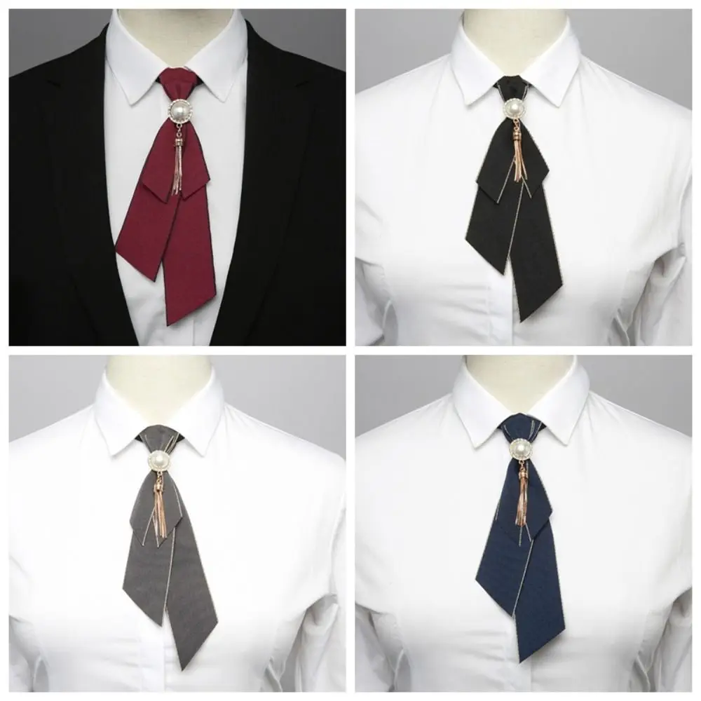 Formal Alloy Bow Tie Pre-tied Detachable Bowknot Brooches Rhinestone Necktie Shirt Collar Pin Jewelry Accessories