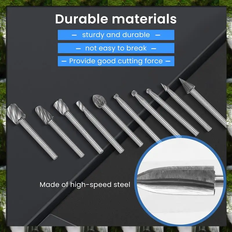 

The New 15 Pieces Wood Carving And Engraving Drill Bit Set, Engraving Drill Accessories Bit For DIY Wood Crafts Supplies
