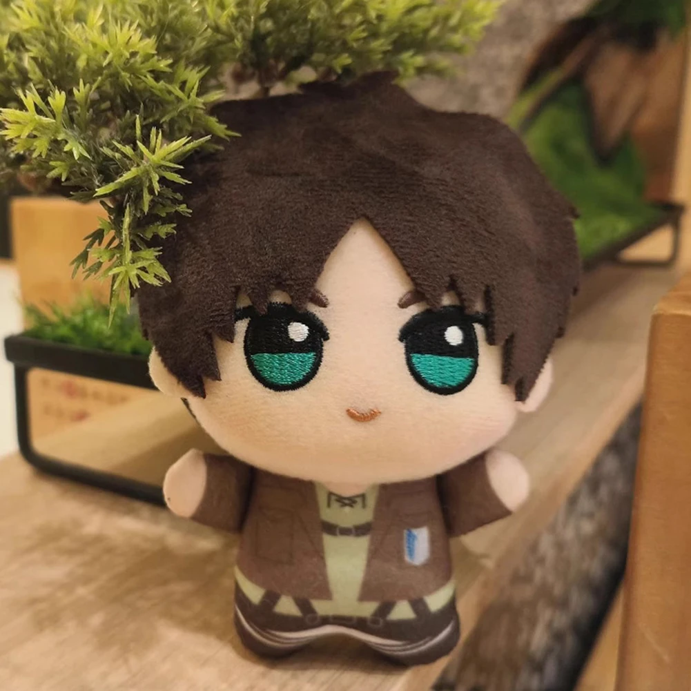 Titan Anime Plush Toy Giant Eren Jaeger Plushies Stuffed Starfish Body Plush Doll Levi Figure Collect Bag Pendant Keychain Gifts