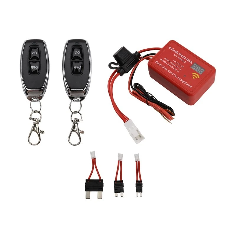 For car-Anti-Theft Device Digital Oil Circuit Drive Voltage Fuel Cut Off Immobilizer 12V 24V For Car Yacht Motorcycle Scooter