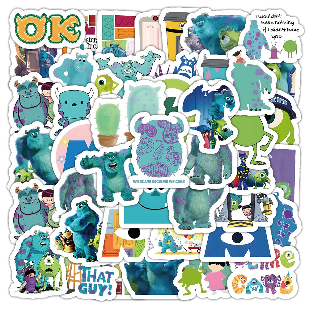 10/30/50pcs Disney Anime Monsters University Graffiti Stickers Cartoon Decals Kids Toys Skateboard Laptop Car Stationery Sticker