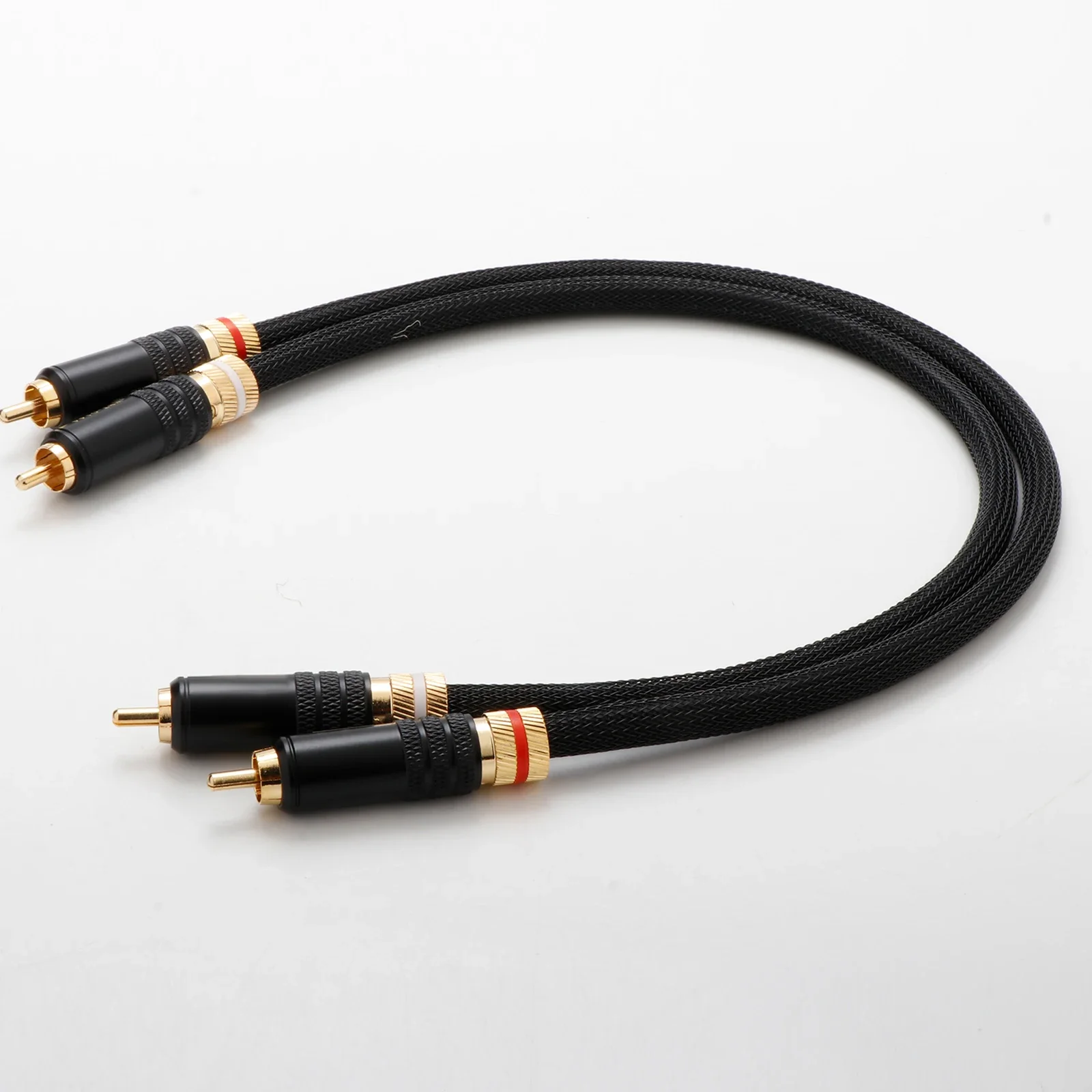Pair RCA Cable HiFi Audio cable RCA interconnect cable Silver-plated Audiophile RCA