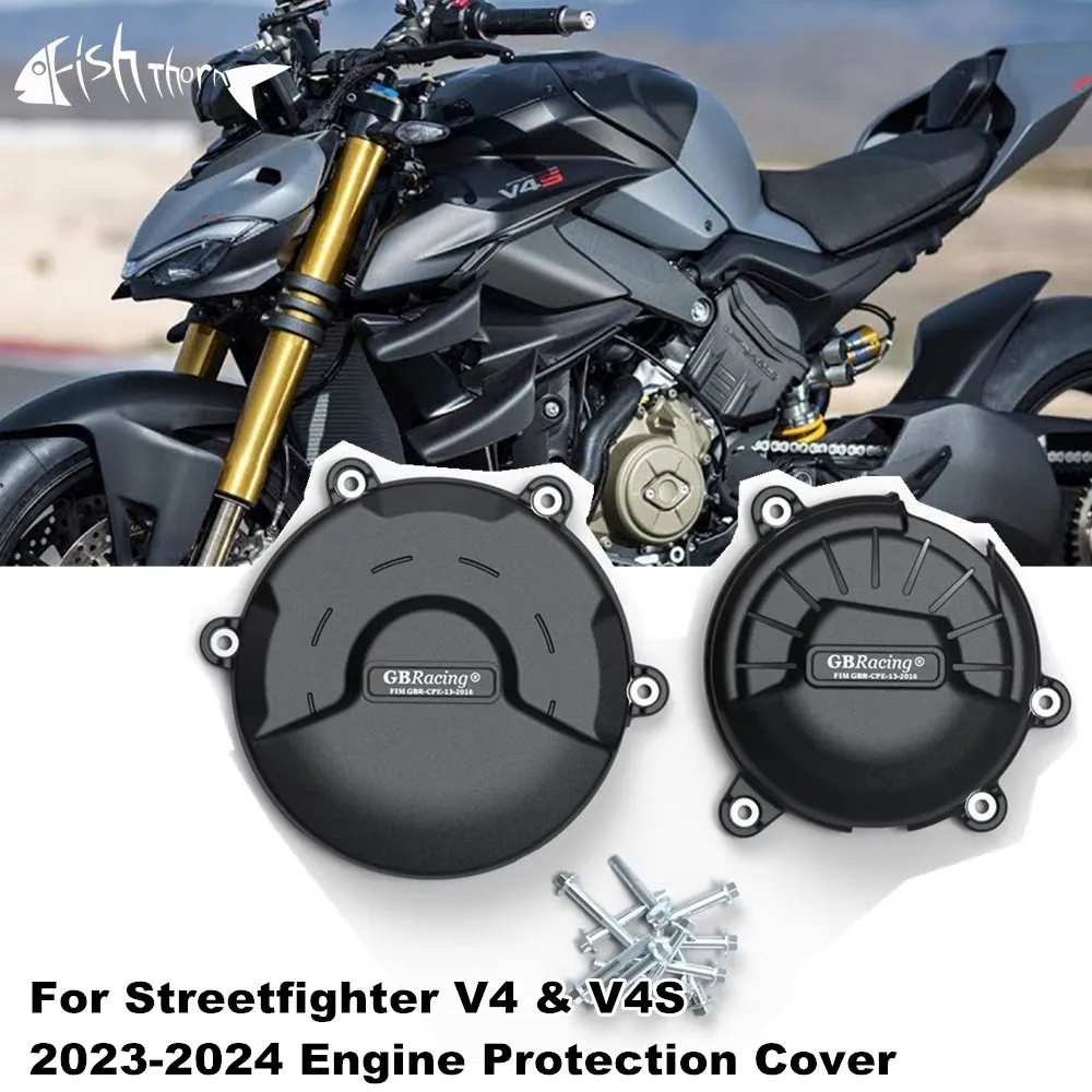 

For Ducati Streetfighter V4 V4S 2023-2024 Motorcycle Engine Cover Sets Bonnet Protector Engine Cover
