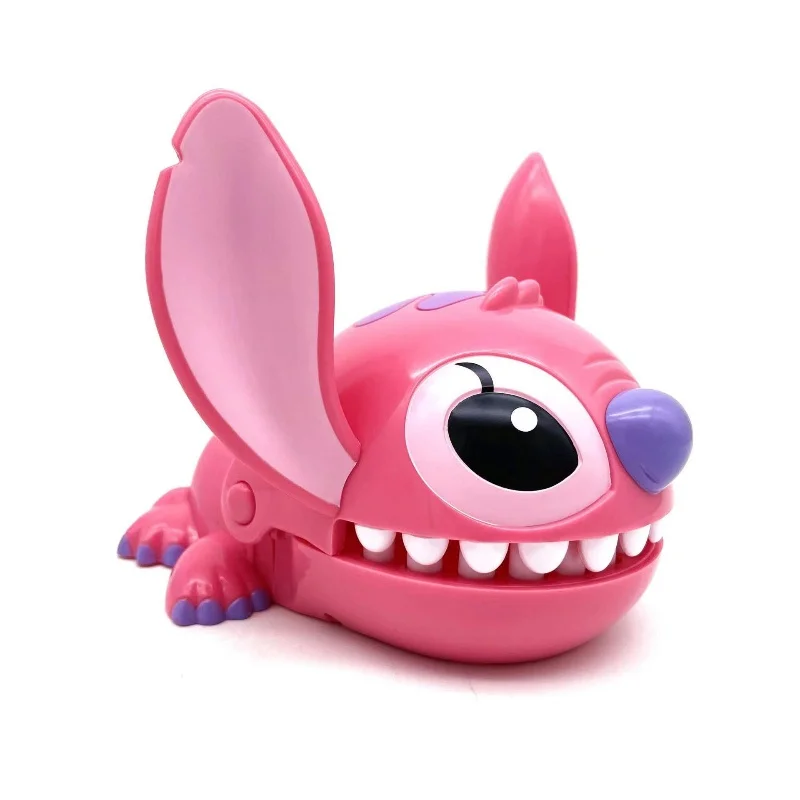 New Disney Stitch Bite Finger Figures Anime Tricky Toy Dentist Teeth Funny Game Model Toys Birthday Prank Props Gifts Kids Baby