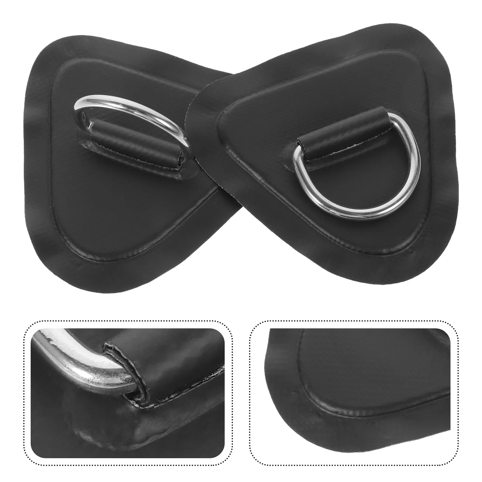 

2 Pcs Kayak Accessories Buckle for Inflatable Boat Canoe D-ring Patch Surfboard