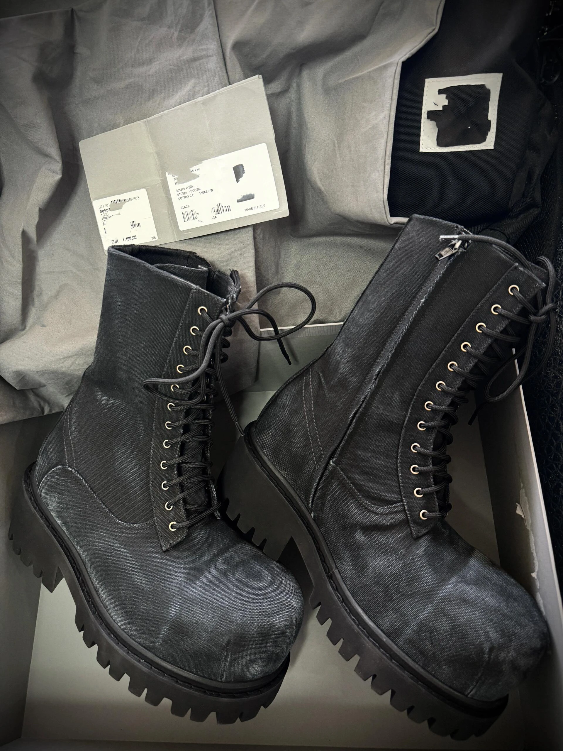 أحذية قتالية برباط من جلد الغزال الأسود للرجال مع نعل عروة مكتنزة، أحذية متينة، اختيار أنيق متعدد الاستخدامات لملابس الشارع #3