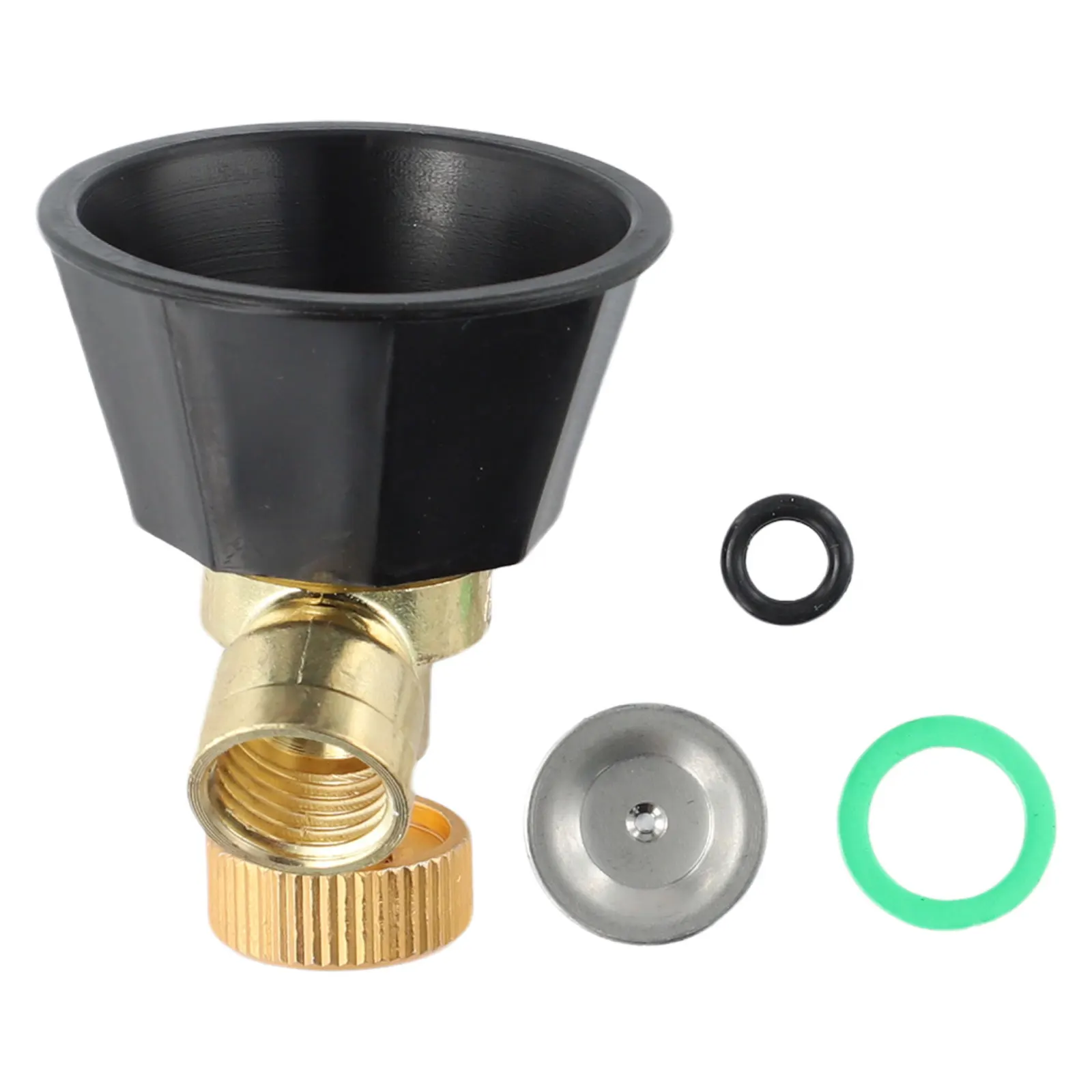 

1PCS Black Cyclone Nozzle Orchard Farmland Atomizing Nozzle Gardens 5.1x4.6cm Adjustable Alloy Black High Quality