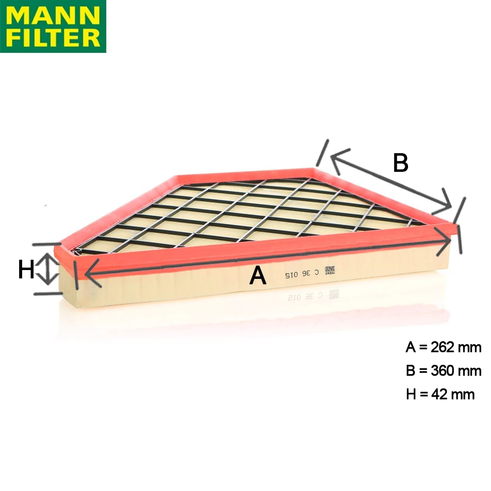 

MANN FILTER C36015 Car Air Filter To CADILLAC XT5 BUICK CHEVROLET Blazer Top Moisture Resistance Low Flow Resistance 23321606