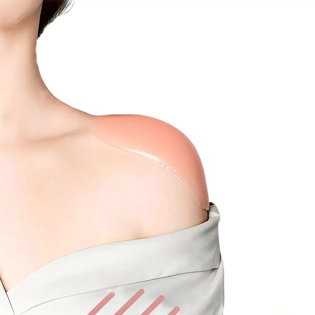 

4pcs Fake Shoulder Pad Set Self Adhesive Invisible Support Women Suit Silica Gel Enhancer Nonslip Washable Reusable