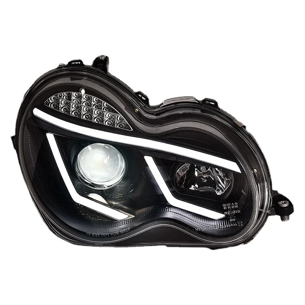 Car Headlight with Taillight For Mercedes-Benz C /CLK W209 W203 00-09 full LED Auto Headlamp Assembly Projector Lens Accessorie